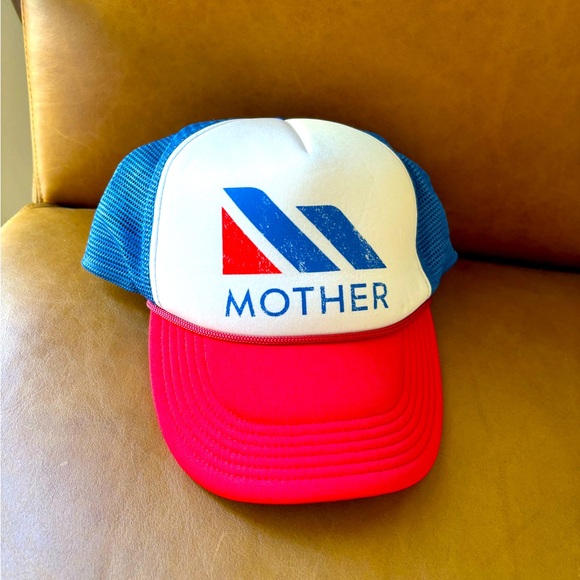 MOTHER Kids Trucker Hat - Blue, Red, White - Picture 1 of 2